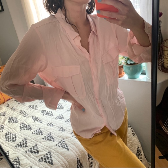 M&S Collection Pink Button Down - Picture 3 of 6